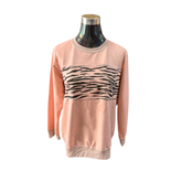 Poleron Cuello Redondo Lurex Animal Print